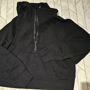 Oversized half scuba hoodie